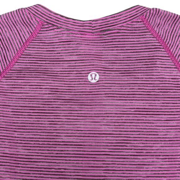 LULULEMON Swiftly Tech Short Sleeve Shirt 2.0 Sz 8 Wee Are From Space Sonic Pink - Picture 5 of 6